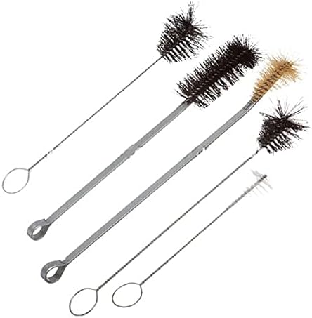 610372 White Bristle Brush for 100 mL Flask, 1-1/2" Brush Diameter, 2-3/8" Brush Length, 12" Overall Length