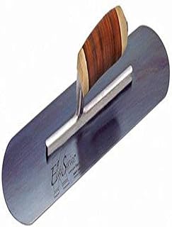 Kraft Tool CFE738BL Elite Series Five Star Blue Steel Pool Trowel with Leather Handle, 18 x 4-Inch