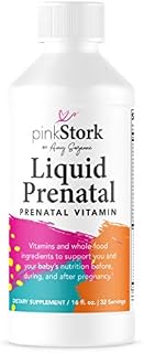 Pink Stork Liquid Prenatal Vitamins: Organic Whole Food Blend + Iron + Zinc