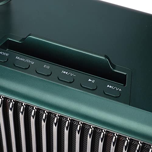 Máquina de karaokê com 2 microfones, interface Bluetooth 5.0 tipo C, modo de karaokê mudo de uma tec