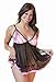 Weber Naked North Pink Lace Baby Doll Set