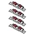 Double Wheels Push Pull Window Pulley with Screws Sliding Window Door Roller For Window Slot Width 14mm, Set of 4