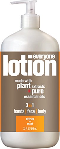 everyone for every body Everyone 2-in-1 Lotion for Hands/Body, 32 ounce (Pack of 1) Lavender and Aloe made with Essential Oils for Men and Women