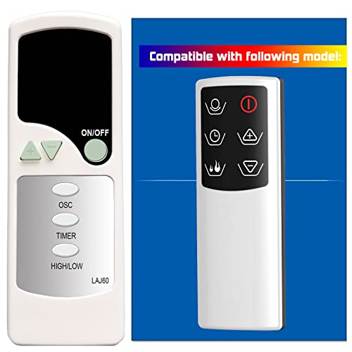 Replacement Remote Control for Lasko Air Logic 2033671 AW300 AW315 Bladeless Space Heater