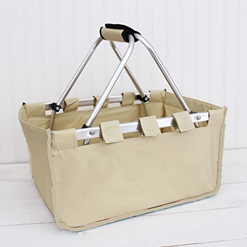 ThreadArt Collapsible Market Basket, Natural
