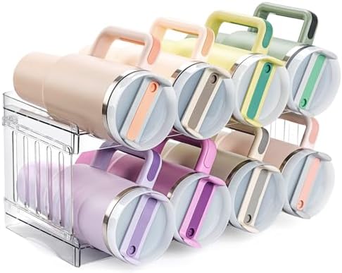 Stanley Large Tumbler Organizer - Stackable Water Bottle Storage for 8 ...
