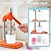 Bonoutil Bath Bomb Press Machine-2 Molds Easy Press Bath Bomb Machine DIY Soap Making for Adults Beginners (Orange)