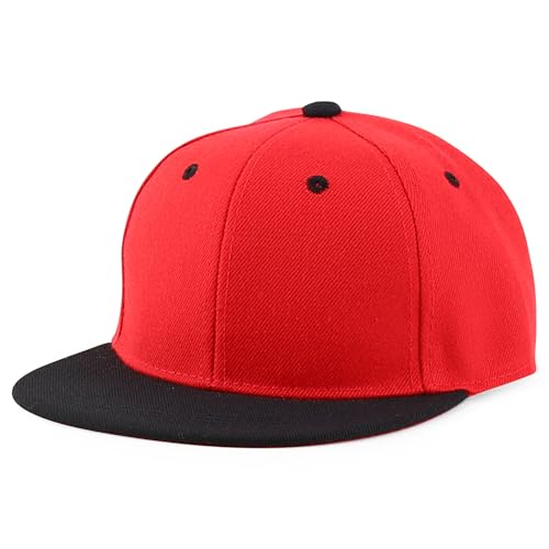 Image of Trendy Apparel Shop Infant to Youth Plain Structured Flatbill Snapback Cap