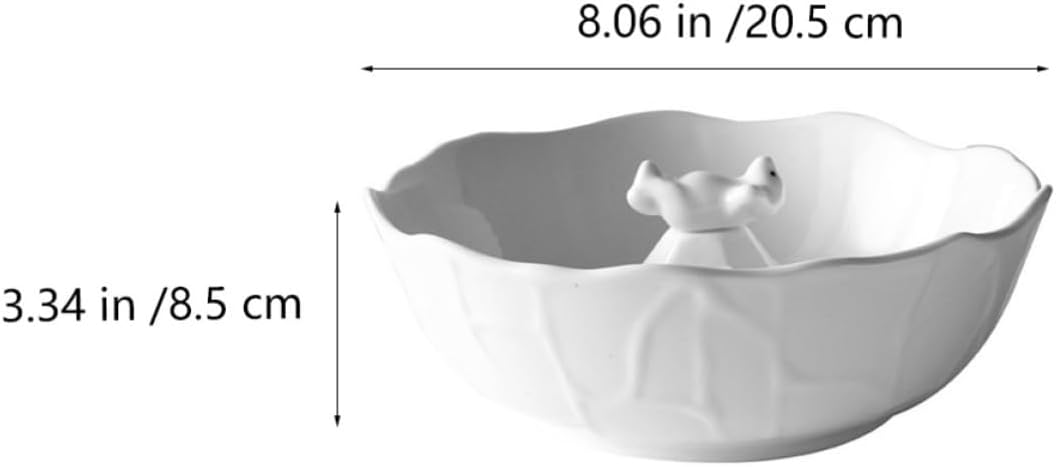 Creative Bear Ceramic Salad Dessert Bowl for Soup and Fruit