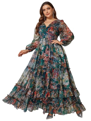 Image of TOLEEN Women's Plus Size Sequin Dress Luxurious Style Formal Cocktail Evening Party Maxi Dresses