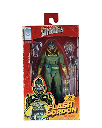 Neca The Original Superheroes: Flash Gordon, The Phantom, Ming The Merciless 7” Action Figure Assortment #TOP6