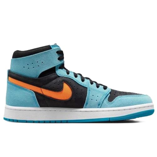 Nike Men's Jordan 1 High Zoom Air CMFT Bleached Aqua/Bright Citrus DV1307-408 - Size 9