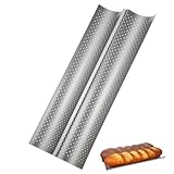 iplusmile Baguette Backform aus Langlebigem Fach Steckplatz Silber Küchenbackwerkzeug für Französisches Brot Einfach zu Reinigen für Zuhause und Bäckerei
