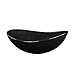 Ryvyr GRVE158OBK Oval Stone Vessel, Black Granite