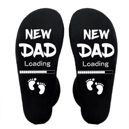 Calcetines para nuevo papá en color negro de talla única para usar en casa y celebrar