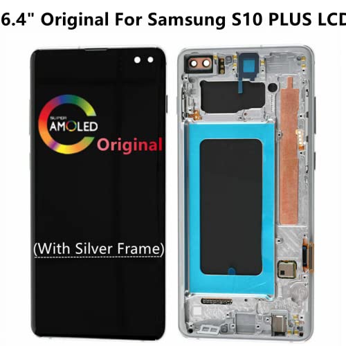 Tela LCD de substituição S10PLUS de 6,4 polegadas original para Samsung Galaxy S10 Plus SM-G975F SM-