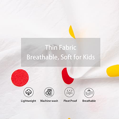 LittleSpring Girls Short Sleeve Peter Pan Blouse with Elastic Cuffs4