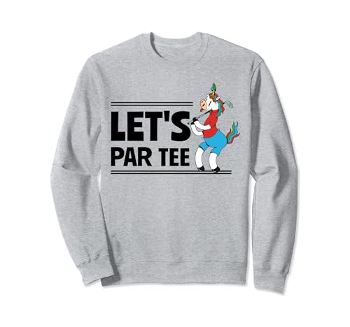 Let's par tee, Funny Golf Pun Golf Party, Golf Swing Felpa