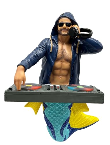 December Diamonds 55-55471 DJ Licks-A-Lot Merman ornament, 7 cali
