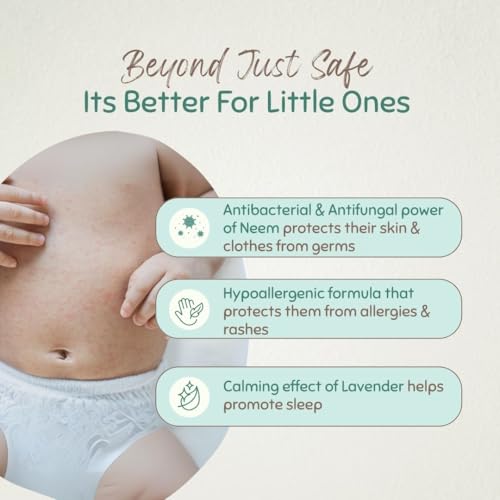 Image of Indimums Baby Detergent Liquid Refill 1 Litre | Reetha-Powered, Not SLS | No Chemical Residue on Baby's Skin | Anti-Bacterial, Hypoallergenic | Natural Laundry Wash For Clothes, Nappies, Diapers etc
