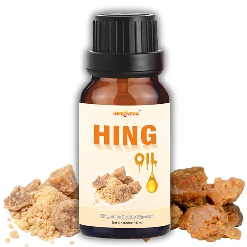 Image of Inproveda Hing Oil 15ml | Pure & Natural | Aromatherapy & 100% Therapeutic | Amber Glass Bottle (Asafoetida oil) | Safe & Organic Oil - 15ml