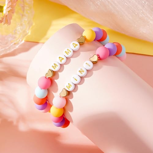 First Day of Preschool/Kindergarten/1st Grade/2nd Grade Bracelets, Big Sister Bracelet Gifts, Daughter Gifts from Mom, Birthday Christmas Jewelry Gifts for Her2