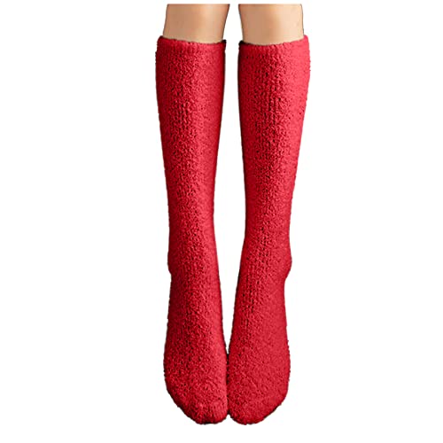 Bblulu Fuzzy Knee high Socks,Fuzzy Socks Knee high,Fuzzy Thigh high Socks,Knee high Stockings for Women,Long Fuzzy Socks