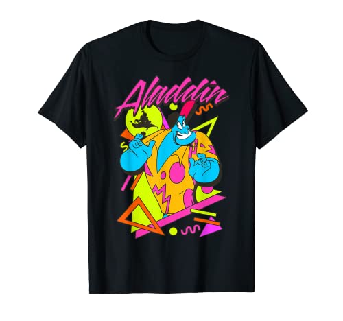 Disney Aladdin Genie In A Shirt Retro Abstract Graphic Tee T-Shirt #TOP27