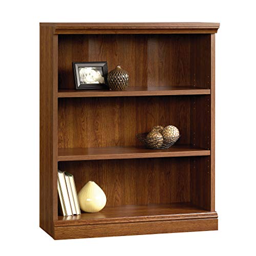 Sauder Camden County 3-Shelf Bookcase, Planked Cherry finish