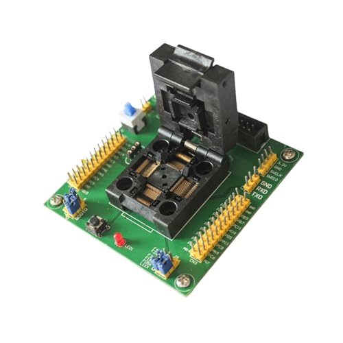 Iuhtrb Asientos de programación de descarga de microcontroladores con placa de prueba integrada para depuración de chips
