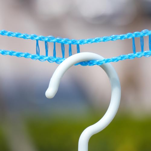 Travel Washing Line, 3M Indoor Travel Clothes Line with 4pcs Foldable Hanger, Windproof Camping Washing Line Clothes Line - Image 6