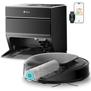 Robot Aspirateur Laveur Lefant M5 Pro - Puissance 18 000 Pa et Lavage Haute Température