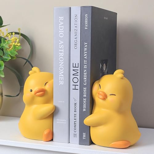 Sujetalibros de pato de resina decorativo y tapón de estantería infantil 3