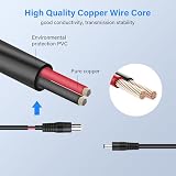 PNGKNYOCN DC5521 do DC8 mm, 14AWG DC7909 męski kabel adaptera do przenośnej elektrowni, generatora słonecznego i paneli słonecznych (1M/3FT)