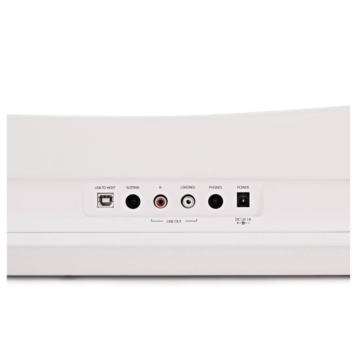 SDP-2 Pianoforte da Palcoscenico di Gear4music con Supporto Pedale e Cuffie Bianco | Piano digitale 88 tasti pesati, altoparlanti stereo integrati e uscita cuffie, RCA e USB MIDI
