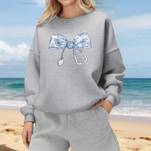 Sweat-shirt col rond en polaire douce vêtement décontracté ample - 2