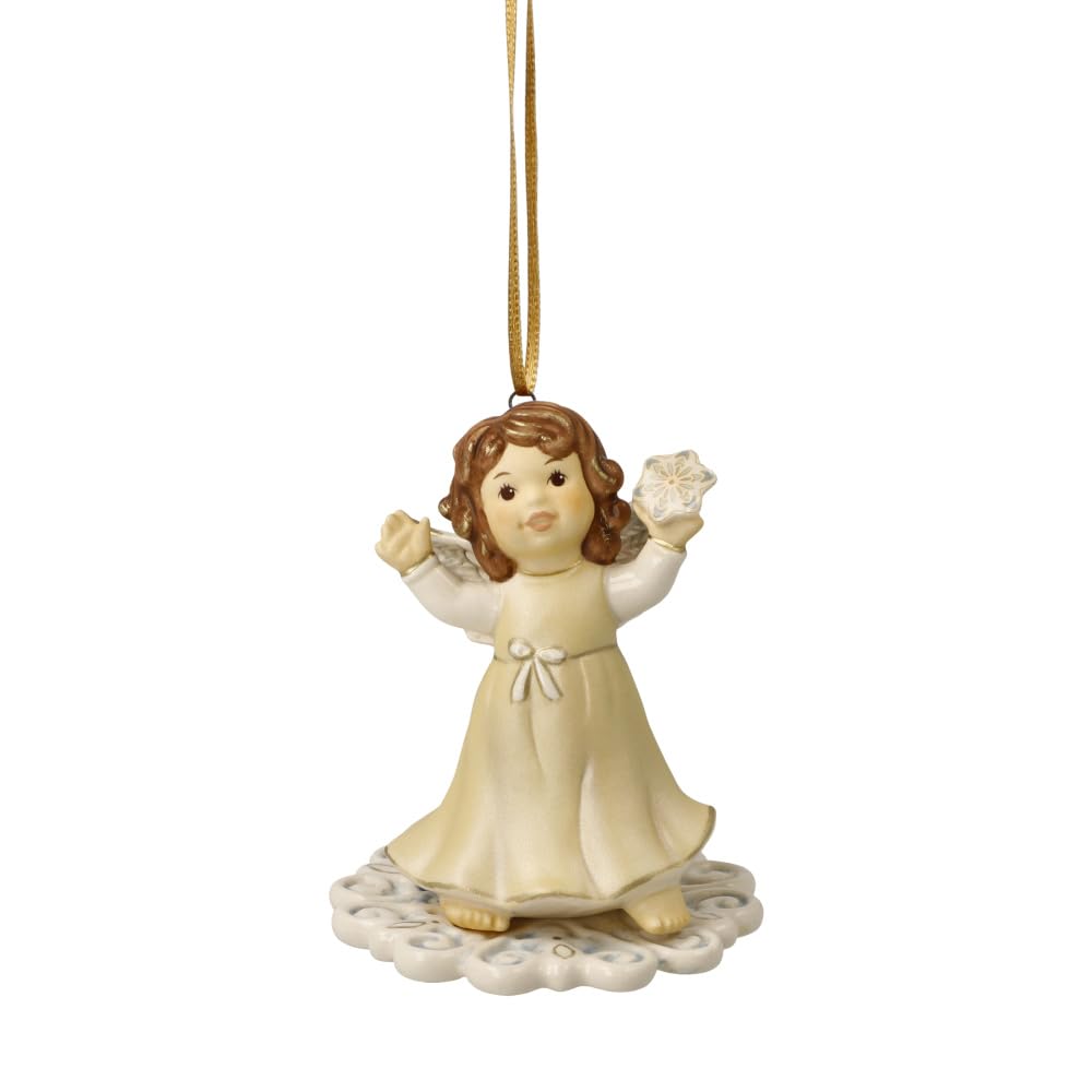 Goebel Angel Figurine Winter Fun Champagne Heaven Messenger Christmas