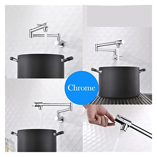 Grifo de llenado de ollas de latón con caño plegable para cocina 3