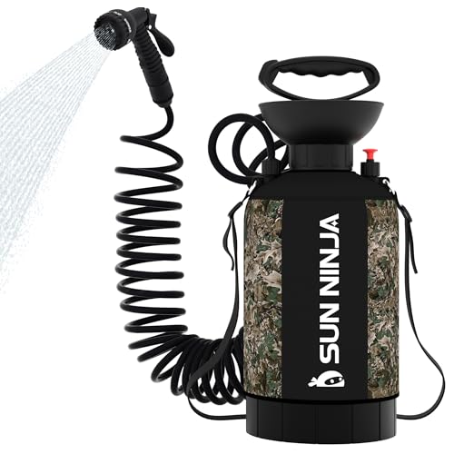 SUN NINJA Ducha Portátil, Ducha para Camping con Cabezal de 7 Modos miniatura 1