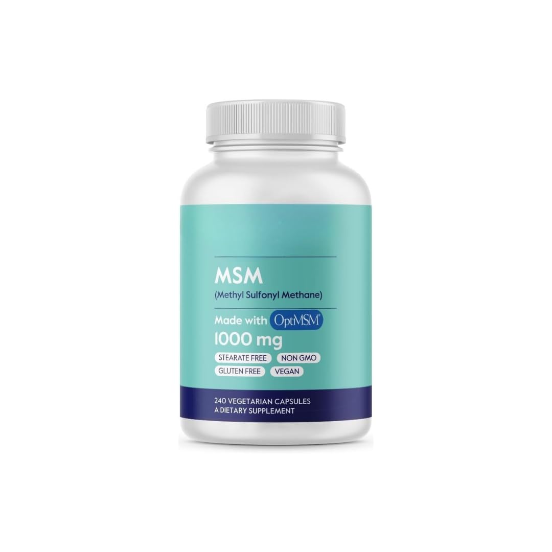 MSM 1000mg Made with OptiMSM - No Stearates - GMO Free - Gluten Free - Joint Support-image-17