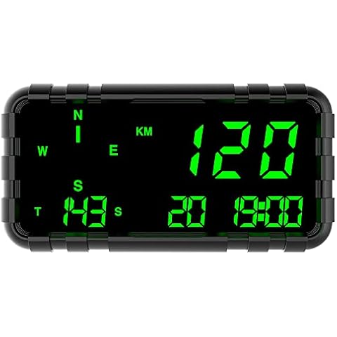 Kingneed C3012 HUD Speedometer Odometer Compass Head Up Display GPS Digital Display Big Fonts Univsersal for All Cars Truck Bus Vehicles New Cover