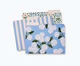 RIFLE PAPER CO. Hydrangea Assorted File Folder Set, Stay Organized with Our Stylish, Sturdy and Colorful File Folders, Set of 6 Including 2 of Each Design and 12 Handy Adhesive Labels