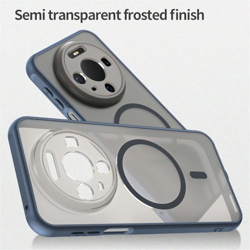 Image of Compatible with Huawei Mate 80 Case Cover,Compatible with MagSafe,Anti-Fall,Compatible with Huawei Mate 80 5G VYG-AL00 Cell Protective Phone Case Blue