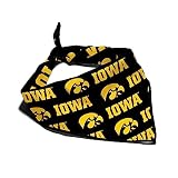 Iowa Hawkeyes Officially Licensed Bandana for Dogs and Cats | Fits Pets Great Gift Idea | Easy-to-Tie (Large, 28")