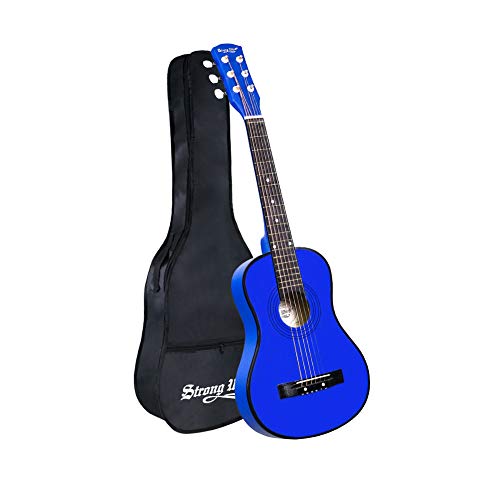 30 Inch Beginner Acoustic Guitar kids Guitar 1/2 Size Child Guitars Steel Strings with Gig Bag for Adult Students (Blue)