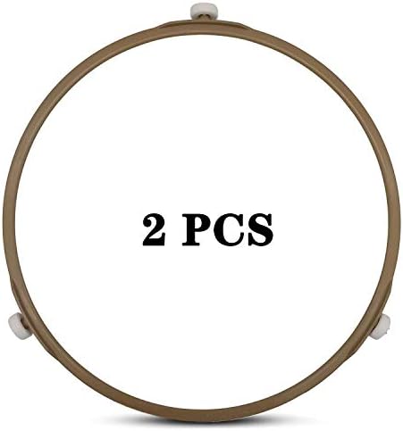 Microwave Turntable Ring,8.7 Inch Microwave Oven Tray Rotating Roller Support Ring Large Glass Plate Tray Wheel Ring(2 PCS),Roller Height 15 mm