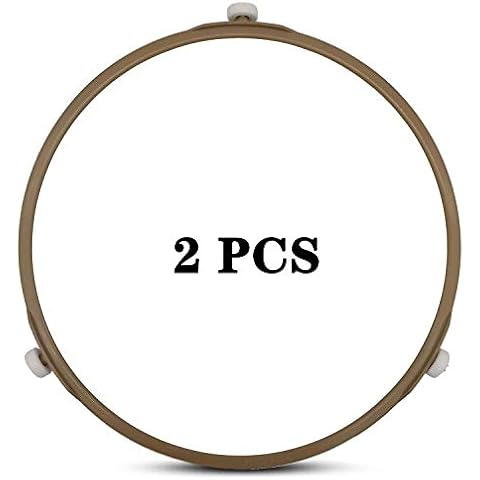 Microwave Turntable Ring,8.7 Inch Microwave Oven Tray Rotating Roller Support Ring Large Glass Plate Tray Wheel Ring(2 PCS) Cover