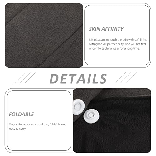 EXCEART 1 Conjunto de Carvão Almofadas Menstrual Reutilizável Preto Sanitária Menstrual Almofadas La