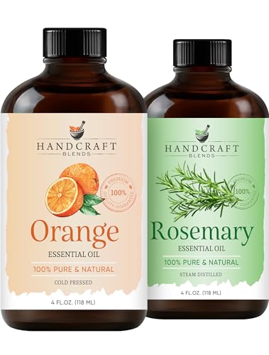 Set Herbal Brillante: Aceites Esenciales de Romero y Naranja