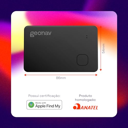 Geonav MyFinder Card, Localizador Inteligente de Objetos, Certificado Apple Find My Network, TLCFBK,